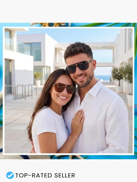 Oversized Square Sunglasses Unisex Retro 70s 80s 90s UV400 Protection Fashion main image 5